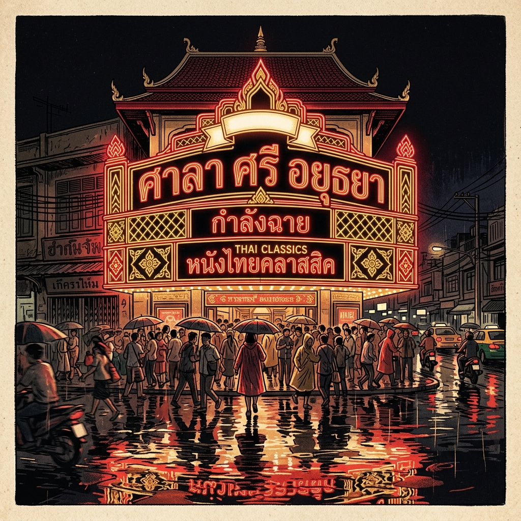 DB Adman X specimen showing Thai and Latin characters