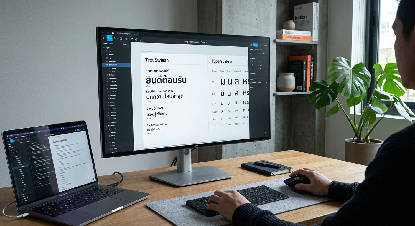 Setting Up Thai Typography in Figma